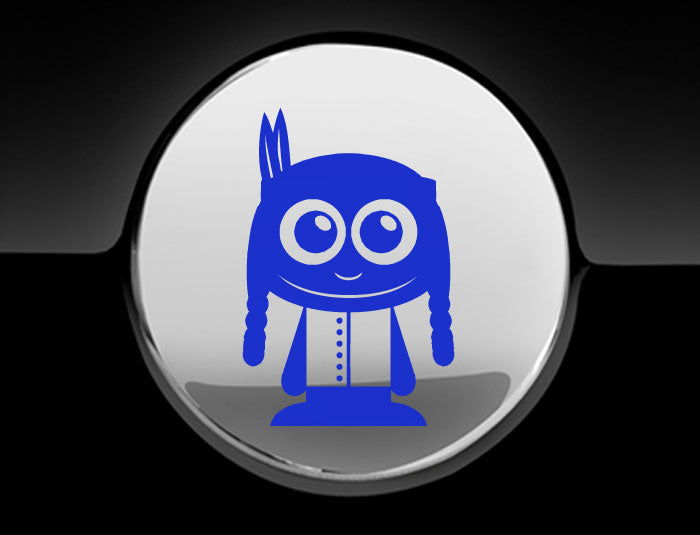 Adorable Indian Fuel Cap Car Sticker