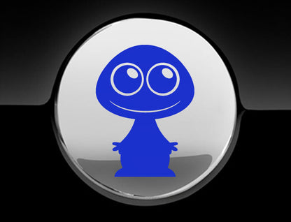 Adorable Alien Fuel Cap Car Sticker