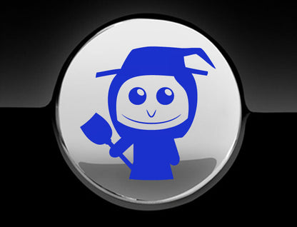 Adorable Witch Fuel Cap Car Sticker