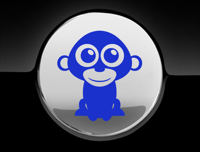 Adorable Monkey Fuel Cap Car Sticker