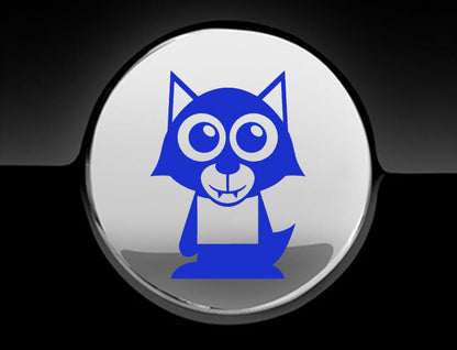 Adorable Werewolf Fuel Cap Car Sticker