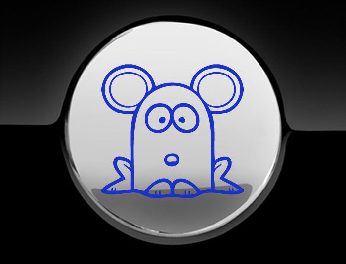 Funny Cartoon MouseFuel Cap Cover Car Sticker