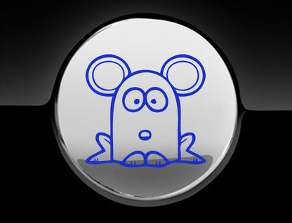 Funny Cartoon MouseFuel Cap Cover Car Sticker