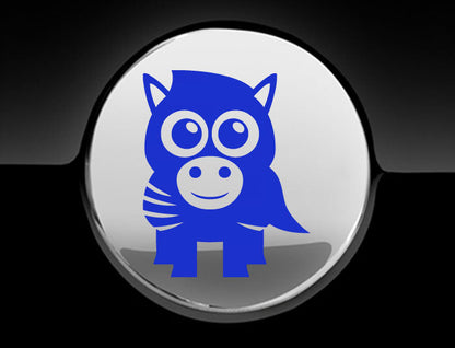 Adorable Zebra Fuel Cap Car Sticker