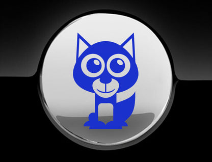 Adorable Husky Fuel Cap Car Sticker