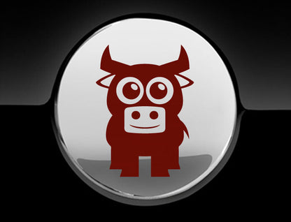 Adorable Bull Fuel Cap Car Sticker