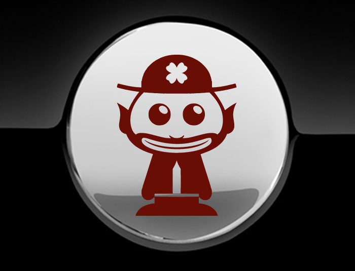 Adorable Leprechaun Fuel Cap Car Sticker