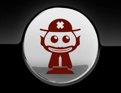 Adorable Leprechaun Fuel Cap Car Sticker