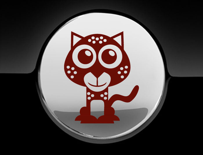 Adorable Cheetah Fuel Cap Car Sticker