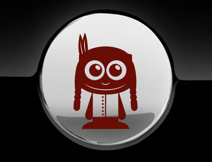 Adorable Indian Fuel Cap Car Sticker