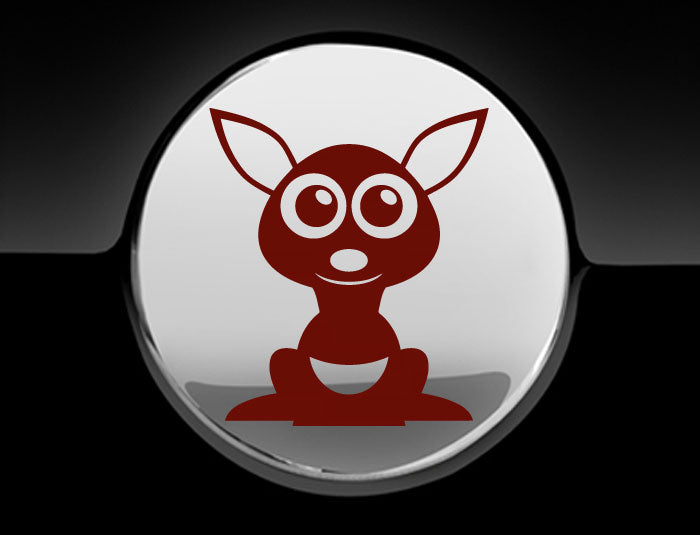 Adorable Kangaroo Fuel Cap Car Sticker