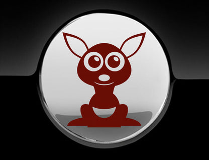 Adorable Kangaroo Fuel Cap Car Sticker