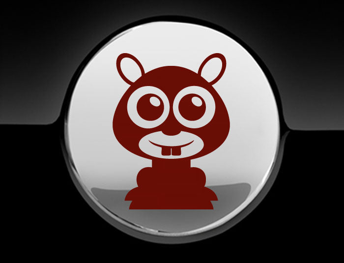 Adorable Mole Fuel Cap Car Sticker