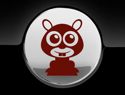 Adorable Mole Fuel Cap Car Sticker