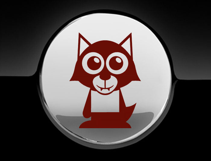 Adorable Werewolf Fuel Cap Car Sticker