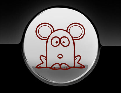 Funny Cartoon MouseFuel Cap Cover Car Sticker