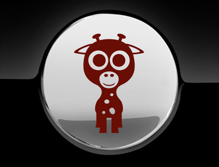 Adorable Giraffe Fuel Cap Car Sticker