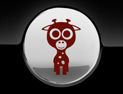 Adorable Giraffe Fuel Cap Car Sticker