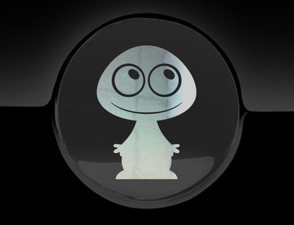 Adorable Alien Fuel Cap Car Sticker