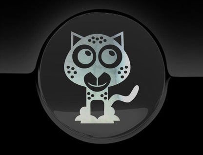 Adorable Cheetah Fuel Cap Car Sticker