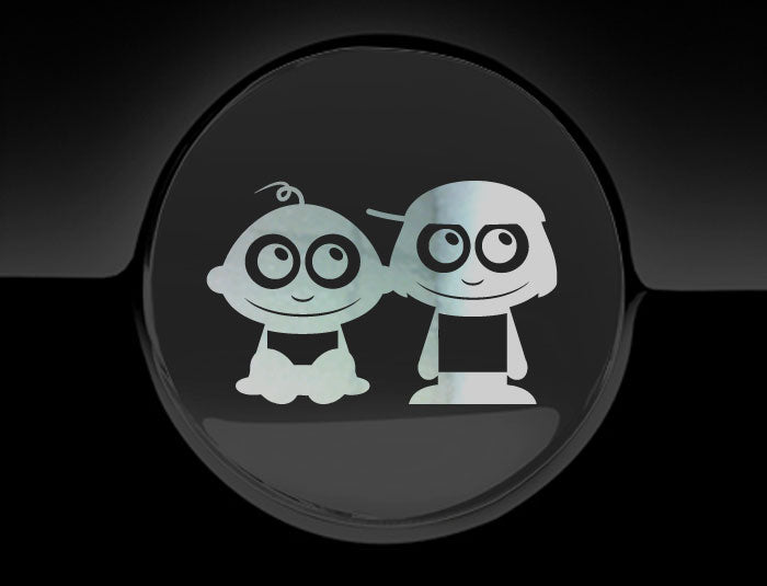 Adorable Children Fuel Cap Car Sticker