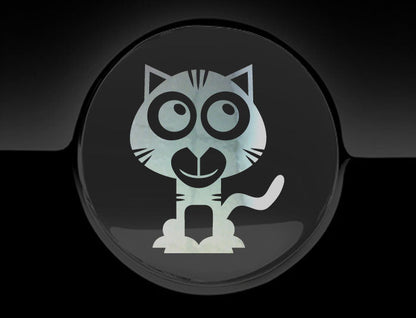Adorable Tiger Fuel Cap Car Sticker