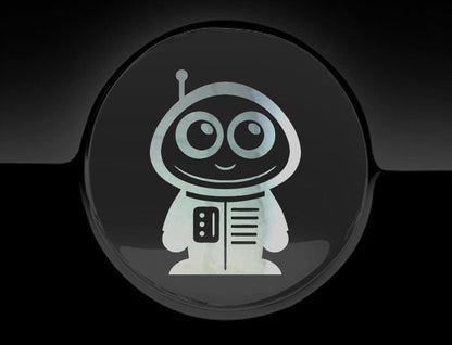 Adorable Astronaut Fuel Cap Car Sticker