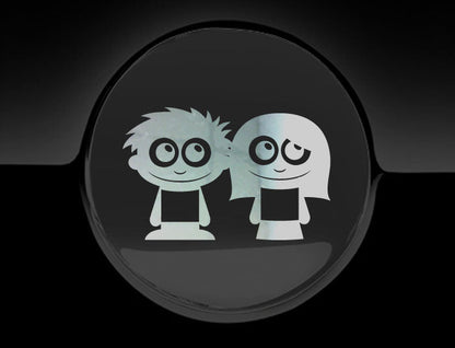 Adorable Friends Fuel Cap Car Sticker