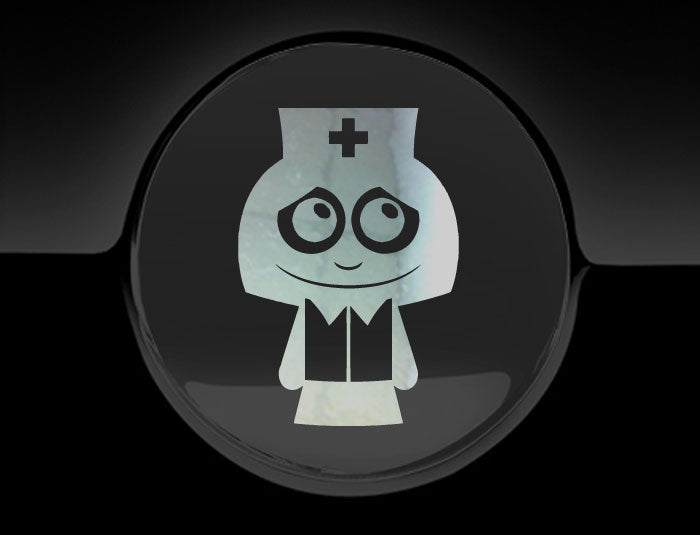 Adorable Nurse Fuel Cap Car Sticker