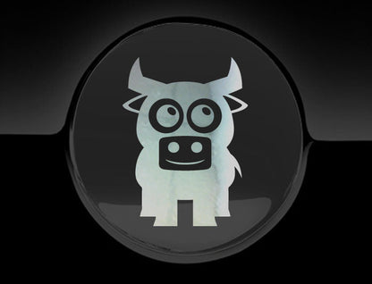 Adorable Bull Fuel Cap Car Sticker