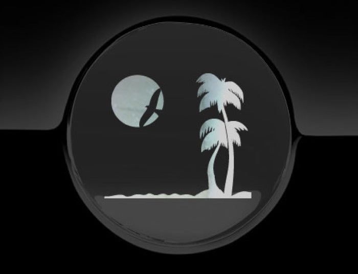 Paradise Beach Fuel Cap Cover Car Sticker