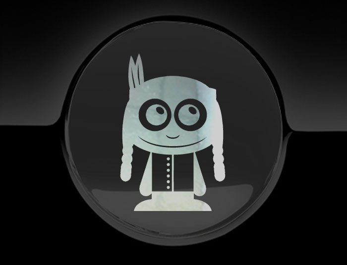 Adorable Indian Fuel Cap Car Sticker