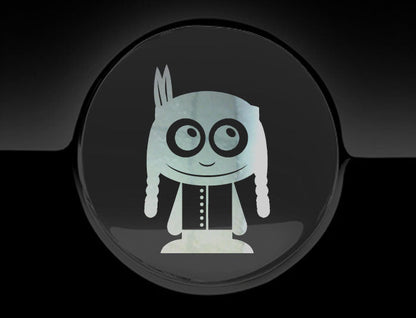 Adorable Indian Fuel Cap Car Sticker