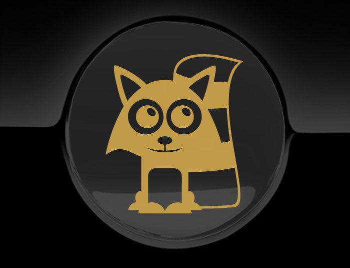 Adorable Raccoon Fuel Cap Car Sticker