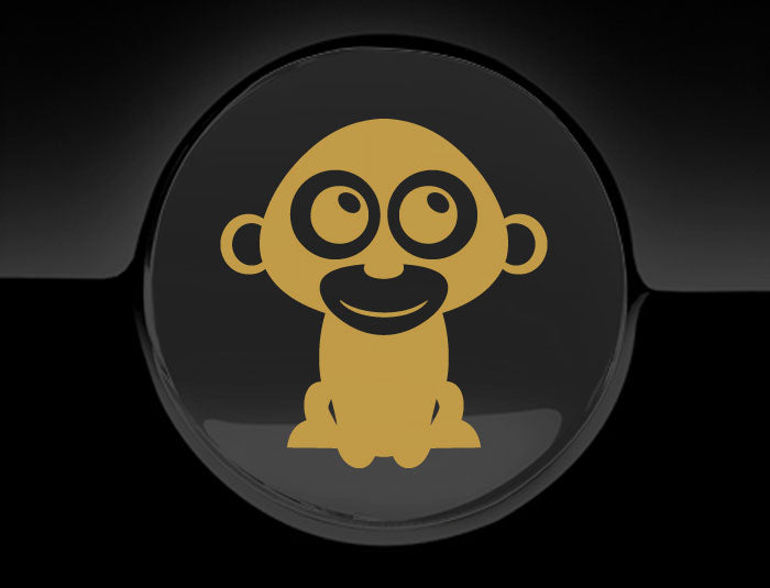 Adorable Monkey Fuel Cap Car Sticker