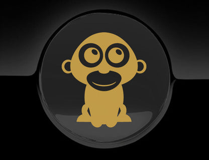Adorable Gorilla Fuel Cap Car Sticker