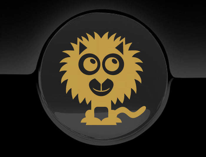 Adorable Lion Fuel Cap Car Sticker