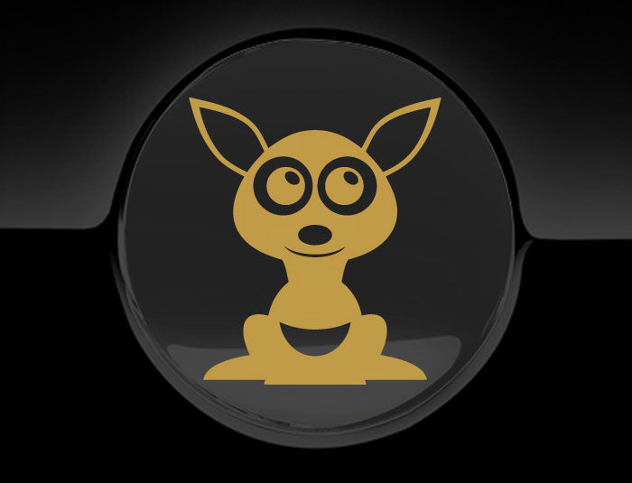 Adorable Kangaroo Fuel Cap Car Sticker