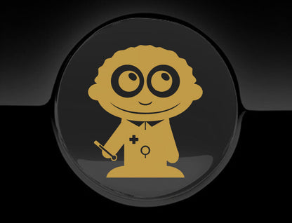 Adorable Doctor Fuel Cap Car Sticker