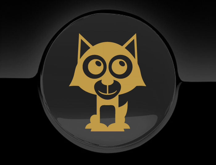 Adorable Wolf Fuel Cap Car Sticker
