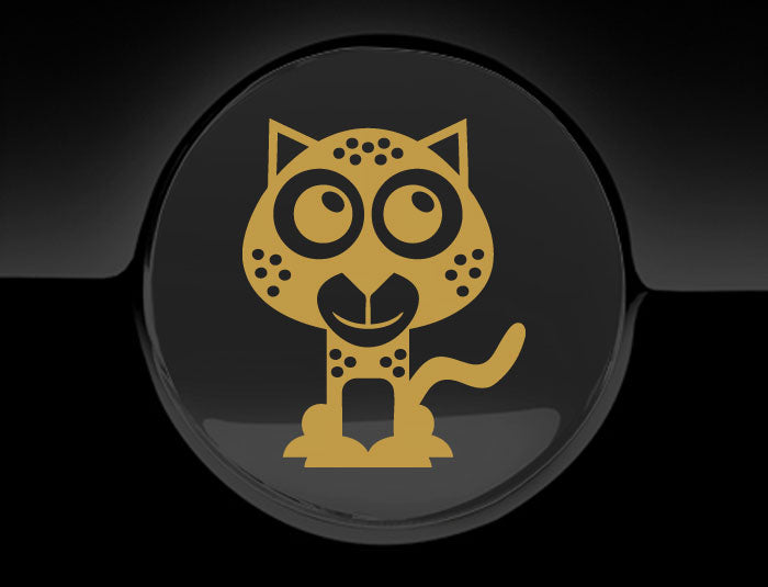 Adorable Cheetah Fuel Cap Car Sticker