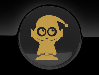 Adorable Elf Fuel Cap Car Sticker