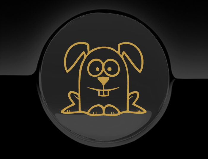 Funny Cartoon Rabbit Fuel Cap Cover Car Sticker