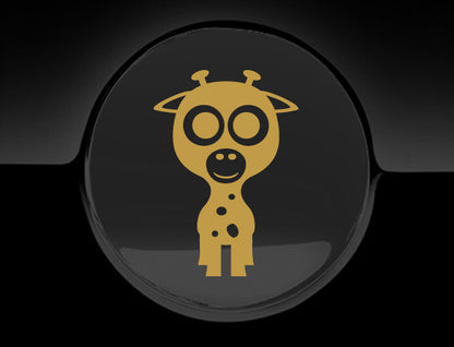 Adorable Giraffe Fuel Cap Car Sticker