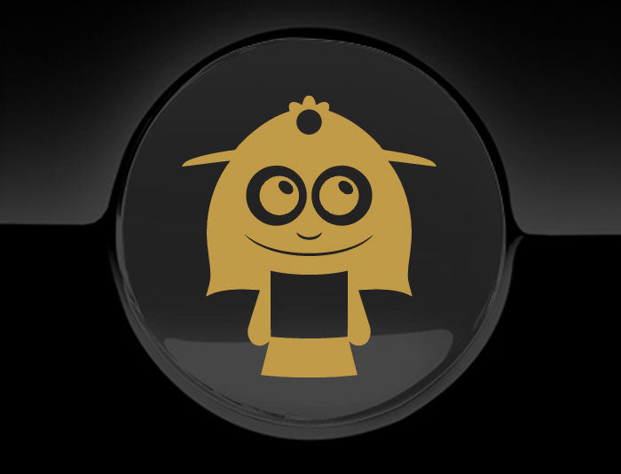 Adorable Lady Fuel Cap Car Sticker