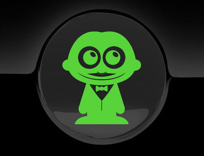 Adorable Waiter Fuel Cap Car Sticker