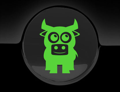 Adorable Bull Fuel Cap Car Sticker