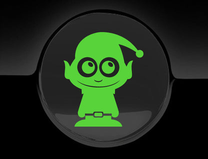 Adorable Elf Fuel Cap Car Sticker