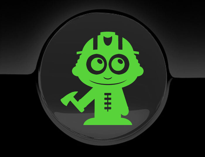 Adorable Firefighter Fuel Cap Car Sticker