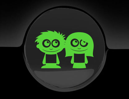 Adorable Friends Fuel Cap Car Sticker